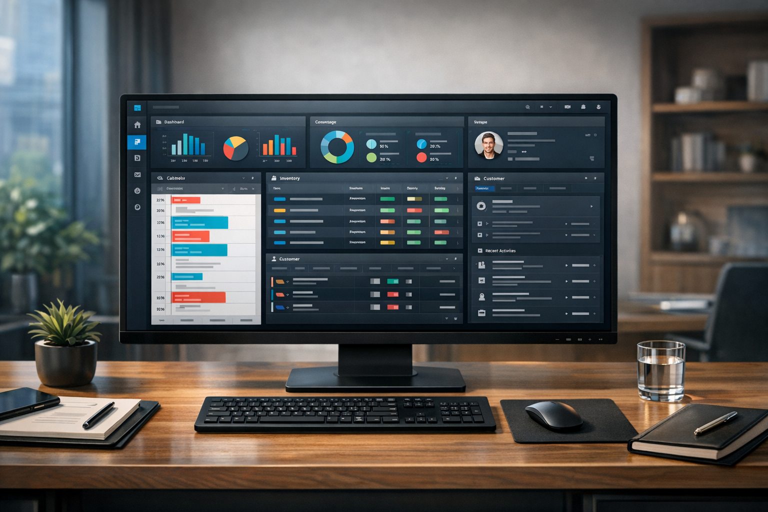 Custom CRM software interface